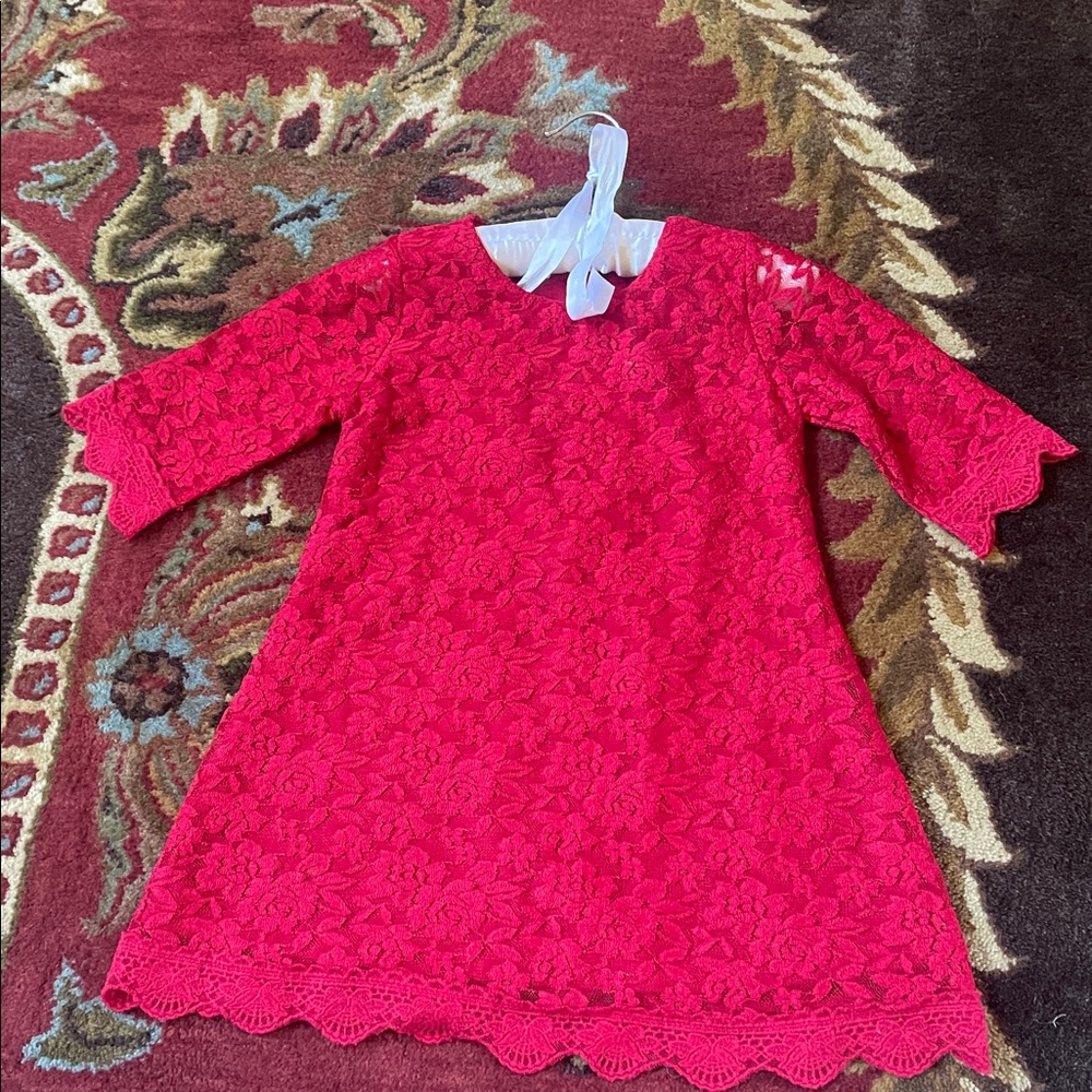 April Girl Red Lace Dress